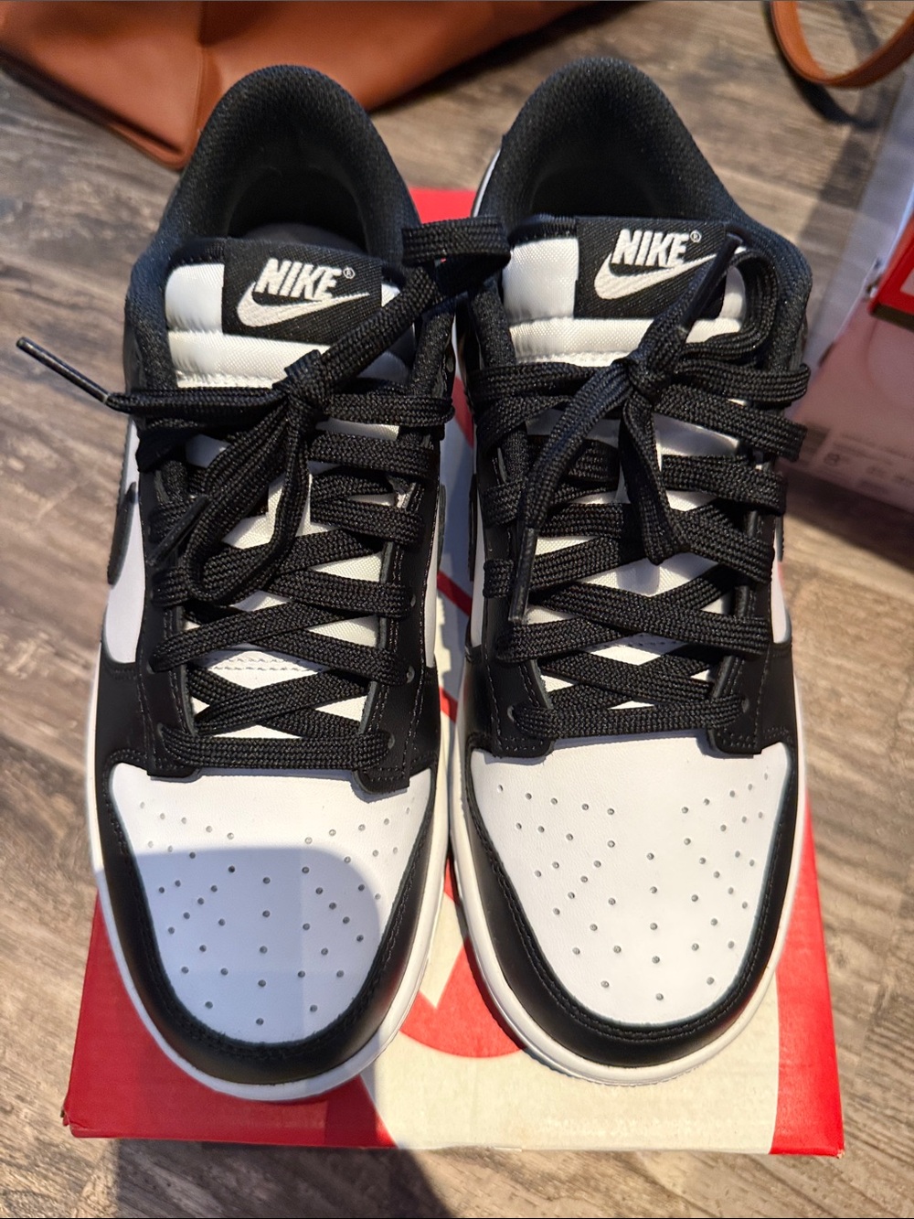 Nike Women's Black and White Low-Top Sneakers